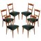 Mid-Century Italian Cherrywood Chairs, 1950s, Set of 6, Image 1