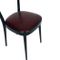 Black Lacquered Walnut & Leatherette Side Chairs, 1940s, Set of 2 6