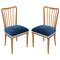 Mid-Century Modern Blond Walnut Side Chairs by Paolo Buffa, 1950s, Image 1
