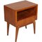 Mid-Century Modern Cherry Wood Bedside Table, Image 1