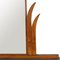 Consola italiana Art Déco de madera nudosa de nogal con espejo de Quirino De Giorgio, años 30, Imagen 5