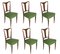Mid-Century Italian Walnut Dining Table & 6 Chairs, Set of 7 5