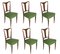 Mid-Century Italian Walnut Dining Table & 6 Chairs, Set of 7, Image 5