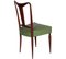 Italienischer Mid-Century Esstisch & 6 Stühle aus Nussholz, 7 . Set 7