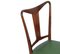 Mid-Century Italian Walnut Dining Table & 6 Chairs, Set of 7, Image 9