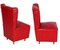 Art Deco Italian Leatherette Bedroom Chairs, Set of 2, Image 3