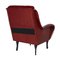 Mid-Century Leatherette Lounge Chair with Ebonized Wood Legs, Image 3