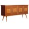 Mid-Century Buffet in Beech & Rosewood Inlaid in Maple 1