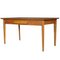 Mid-Century Modern Beech Table with Drawer & Formica Top, Image 1