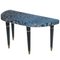 Art Deco Italian Ebonized Walnut Stool, Image 1