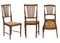 Mid-Century Walnut & Straw Chiavari Chairs, Set of 6 2