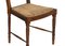 Chaises Chiavari Mid-Century en Noyer et Paille, Set de 6 5