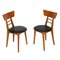 Mid-Century Modern Italian Beech & Rubber Side Chair 1