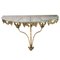 Mid-Century Modern Console in Gilt Bronze & Crystal, 1950s 1