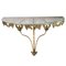 Mid-Century Modern Console in Gilt Bronze & Crystal, 1950s, Image 1