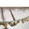 Mid-Century Modern Console in Gilt Bronze & Crystal, 1950s, Image 4