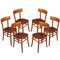 Chaises Mid-Century Modernes de ISA Bergamo, Set de 6 1