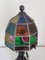 Lampada antica in ferro battuto e vetro colorato di Augustin Louis Calmels, anni '10, Immagine 11