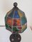 Antique Wrought Iron & Stained Glass Lamp by Augustin Louis Calmels, 1910s, Image 10