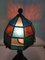 Antike Lampe aus Gusseisen & gebeiztem Glas von Augustin Louis Calmels, 1910er 16