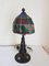 Antique Wrought Iron & Stained Glass Lamp by Augustin Louis Calmels, 1910s 3