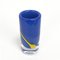 Vaso in cristallo blu e giallo di Torstensson per Stombergshyttan, Svezia, anni '70, Immagine 6