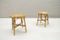 Tabourets Mid-Century en Bambou et Osier, 1960s, Set de 2 3