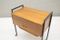 Scandinavian Sewing Boxes/Nightstands on Wheels, 1960s, Set of 2, Image 4