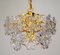 Pendant Lamp in Glass & Brass, 1960s, Image 4