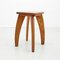 French Wooden Stool, 1950s 6