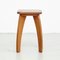 French Wooden Stool, 1950s 2