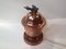 Vintage Copper Perfume Table Lamp with Star Perforations, 1950s 3