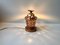 Vintage Copper Perfume Table Lamp with Star Perforations, 1950s 2