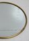 French Round Mirror with Brass Frame, 1960s, Image 2