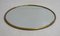 French Round Mirror with Brass Frame, 1960s, Image 1