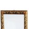 Espejo artesanal florentino vintage con marco dorado tallado, Imagen 2