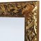 Espejo artesanal florentino vintage con marco dorado tallado, Imagen 3