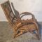 Large French Bamboo & Rattan Armchair, 1960s 5