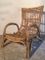 Large French Bamboo & Rattan Armchair, 1960s 1