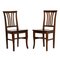 Art Deco Chairs in Solid Walnut from Asolo, 1940s, Set of 2, Image 1