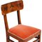 Art Deco Walnut Chairs, Set of 2 2