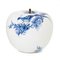 Limited Edition Peacock Hand Painted Apple by Sabine Struycken for Royal Delft 1