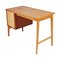 Mid-Century Modern Desk in Beech, Maple, and Mahogany, Image 4