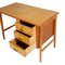 Mid-Century Modern Desk in Beech, Maple, and Mahogany, Image 5