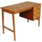 Mid-Century Modern Desk in Beech, Maple, and Mahogany, Image 1