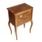 Vintage Italian Walnut & Maple Nightstand, 1940s, Image 4