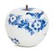 Peacock Hand Painted Apple by Sabine Struycken for Royal Delft 2