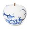 Peacock Hand Painted Apple by Sabine Struycken for Royal Delft, Image 1