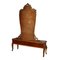 Venetian Hand-Carved Walnut Dressing Table, 1930s 4