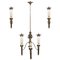 Art Deco Chandelier and Sconces, Set of 3 1